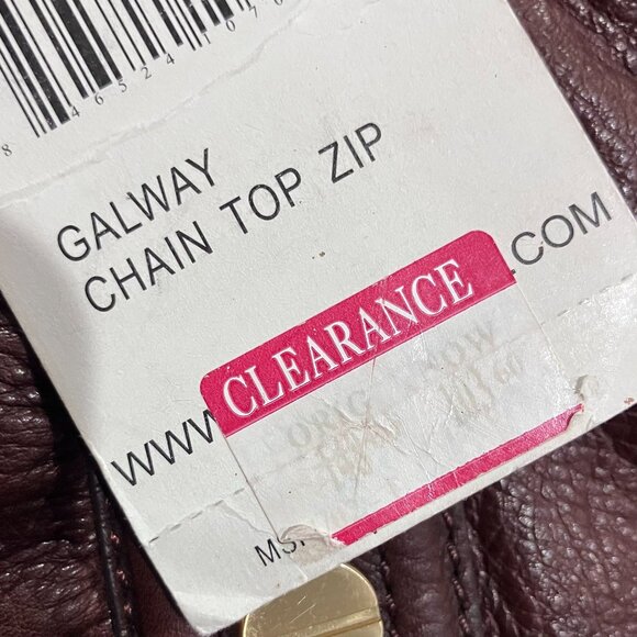 NWT! B. Makowsky Galway Brandy-colored Genuine Leather Purse - Picture 5 of 5